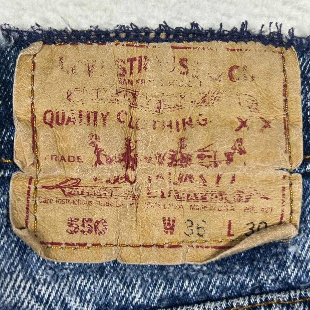 VTG Levi's 501 Jeans Mens 34x29 Blue Wash Raw Waistband Made in USA 80/90s